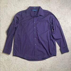 Croft & Barrow Purple Dress Shirt Classic Fit
